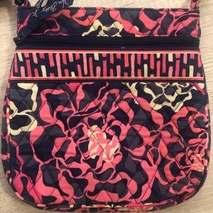 Vera Bradley Pink and Black Crossbody Bag